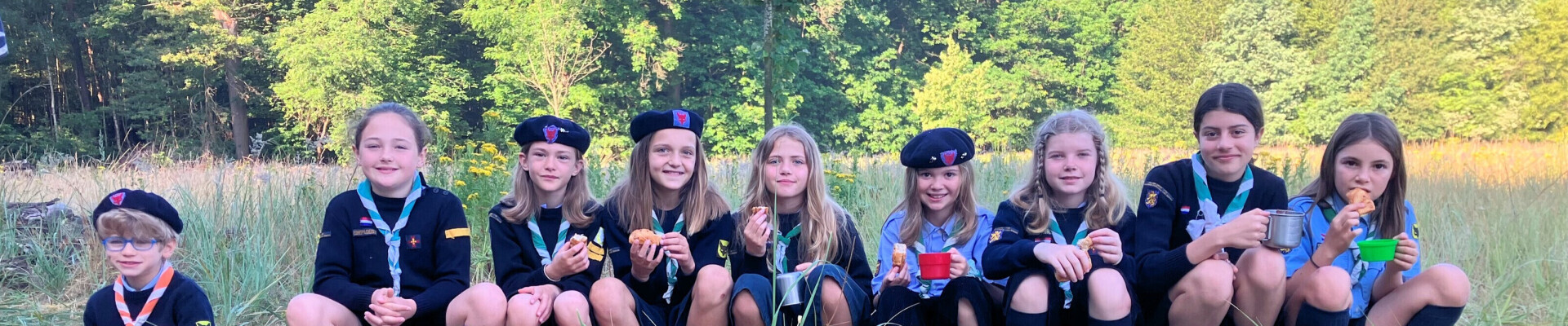 Zomerkamp Europascouts Nederland in bos van Koningshoeven