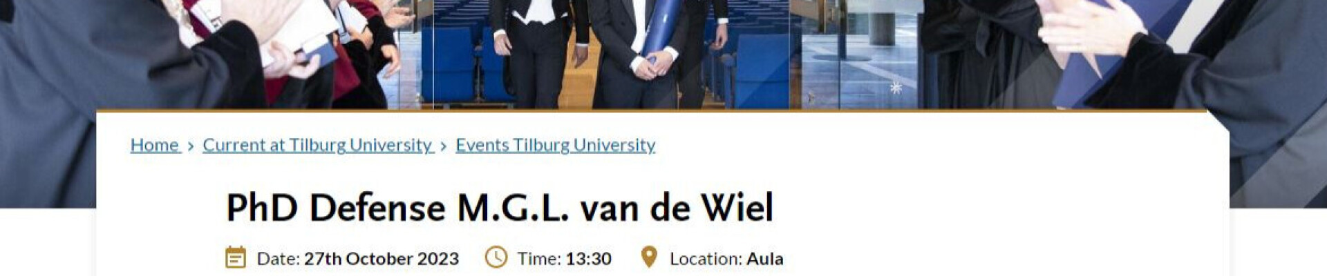 Broeder Max promoveert aan Tilburg University