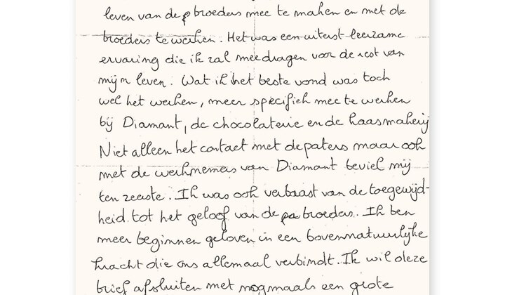 Jongeren bezoeken abdij: 'De ervaring van mijn leven'